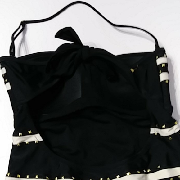 Jessica Black/white 1-piece swimsuit Sz not label - Picture 6 of 6
